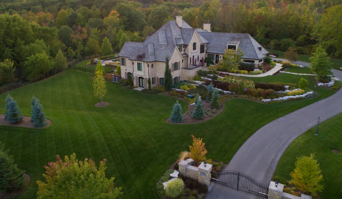 burlington landscape modern chateau